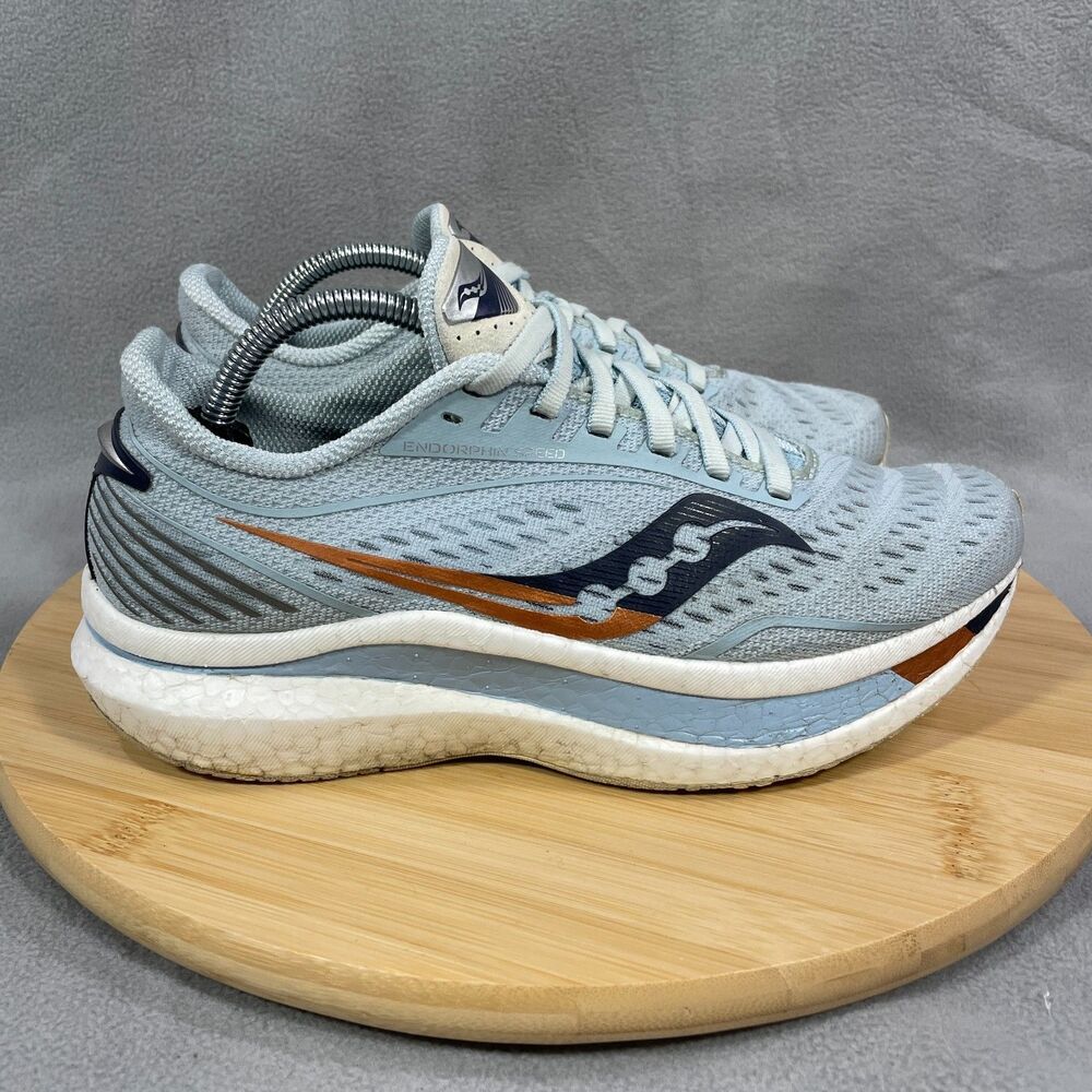 Saucony Endorphin Speed Womens Size 7.5 Blue Running Shoes Sneakers S10597-35